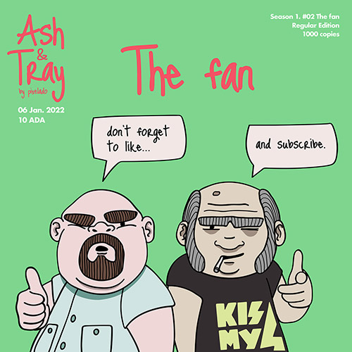 Ash & Tray nft comic strip